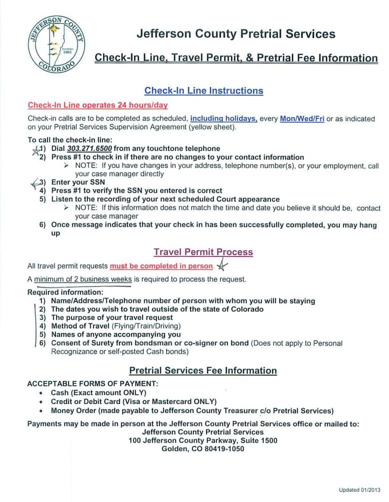 Pretrial Services Information from Jefferson County Colorado